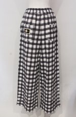 画像3: 【SALE】PINK HOUSE / little sunny bite hand drawing checker pants  クロ×シロ O-25-04-30-1007-LO-PA-IG-ZT365 (3)