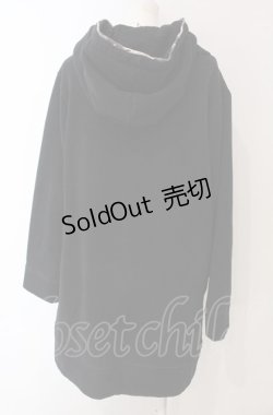 画像4: gouk / 裏起毛ロングパーカー  ブラック O-25-04-30-1065-GO-TO-IG-ZT338