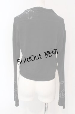 画像3: gouk / プリントカットボレロ  ブラック×ブルー O-25-04-30-1067-GO-TO-IG-OS