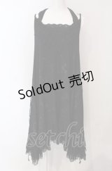 h.NAOTO / ホルターネックAラインカットワンピース  ブラック O-25-04-30-1068-HN-OP-IG-OS