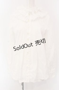 画像1: Jane Marple / ピンタックブラウス M シロ O-25-04-30-1071-JM-BL-OW-OS