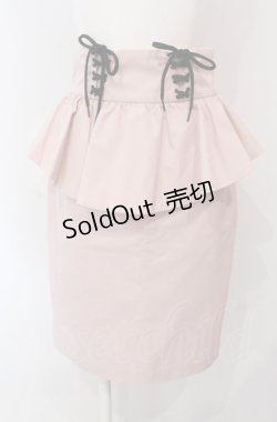 画像1: MILK / ペプラムタイトスカート  ピンク O-25-04-30-1077-ML-SK-OW-OS