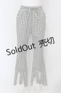 Bobon21 / 裾レースクラシカルガーリーフレアパンツ M クロ O-25-04-30-1009-EL-PA-OW-ZT366