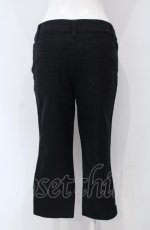 画像3: 【SALE】INGEBORG / 格子ステッチデニムパンツ 7 クロ O-25-04-30-1001-LO-PA-IG-ZT318 (3)