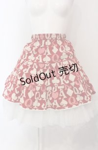 Shirley Temple / トランプ総柄スカート 150ｃｍ アカ O-25-04-30-1082-ET-SK-OW-OS