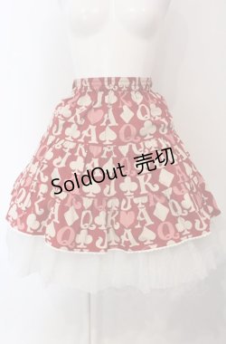画像1: Shirley Temple / トランプ総柄スカート 150ｃｍ アカ O-25-04-30-1082-ET-SK-OW-OS