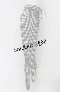 画像3: Bobon21 / 裾レースクラシカルガーリーフレアパンツ M クロ O-25-04-30-1009-EL-PA-OW-ZT366