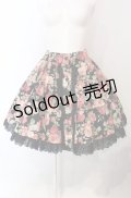 Cornet / 薔薇柄スカート  クロ O-25-04-30-1086-LO-SK-OW-OS