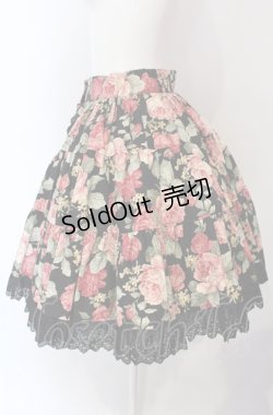 画像3: Cornet / 薔薇柄スカート  クロ O-25-04-30-1086-LO-SK-OW-OS