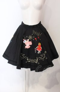 BABY,THE STARS SHINE BRIGHT / オズの魔法使いサーキュラー巻きスカート  クロ O-25-04-30-1087-BA-SK-OW-OS