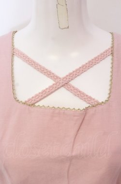 画像2: Shirley Temple / エンブレム＆王冠ptジャンパースカート 160ｃｍ ピンク O-25-04-30-1088-ET-OP-OW-OS