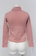 画像2: 【SALE】Shirley Temple / 薔薇モチーフタートルニット 150ｃｍ ピンク O-25-04-30-1098-ET-TO-OW-ZT316 (2)