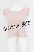 Shirley Temple / ビーズ使いニットベスト 150ｃｍ ピンク O-25-04-30-1099-ET-TO-OW-OS