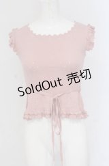 Shirley Temple / ビーズ使いニットベスト 150ｃｍ ピンク O-25-04-30-1099-ET-TO-OW-OS