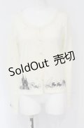 axes femme / シルエット柄カーディガン M キナリ O-25-04-30-1105-AX-TO-OW-OS
