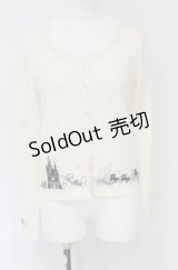 axes femme / シルエット柄カーディガン M キナリ O-25-04-30-1105-AX-TO-OW-OS