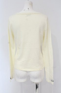 画像2: axes femme / シルエット柄カーディガン M キナリ O-25-04-30-1105-AX-TO-OW-OS