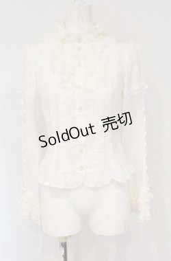 画像1: Angelic Pretty / ロイヤルボウタイブラウス（ボウタイ欠品）  アイボリー O-25-04-30-1110-AP-BL-OW-OS