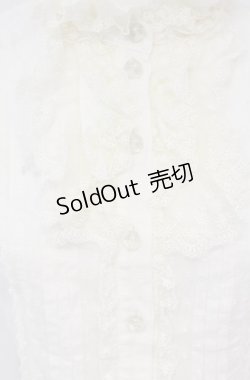 画像2: Angelic Pretty / ロイヤルボウタイブラウス（ボウタイ欠品）  アイボリー O-25-04-30-1110-AP-BL-OW-OS