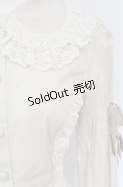 画像2: metamorphose / 綿混レースブラウス  キナリ O-25-04-30-1111-ME-BL-OW-OS