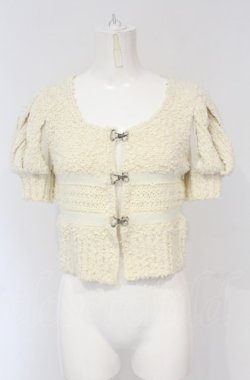 画像1: Jane Marple Dans Le Salon / スラッシュスリーブボレロ M キナリ O-25-04-30-1115-JM-TO-OW-OS