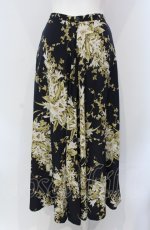 画像3: 【SALE】INGEBORG / 百合柄フレアスカート  ネイビー O-25-04-30-1012-LO-SK-IG-ZT363 (3)