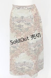 Jane Marple Dans Le Salon / Original Venice Gobelin Print Long Skirt　スカート M グリーン系 O-25-04-30-1118-JM-SK-OW-OS