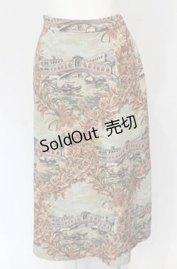画像1: Jane Marple Dans Le Salon / Original Venice Gobelin Print Long Skirt　スカート M グリーン系 O-25-04-30-1118-JM-SK-OW-OS