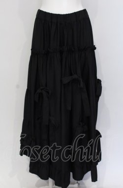 画像1: Candy Stripper / ROMANESQUE RIBBON スカート 2 クロ O-25-04-30-1126-PU-SK-OW-OS