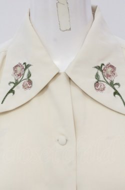 画像2: an another angelus / クリスマスローズ刺繍ブラウス F アイボリー O-25-04-30-1127-CA-BL-OW-OS