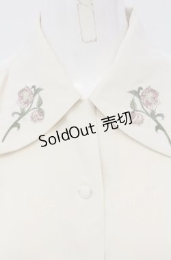 画像2: an another angelus / クリスマスローズ刺繍ブラウス F アイボリー O-25-04-30-1127-CA-BL-OW-OS
