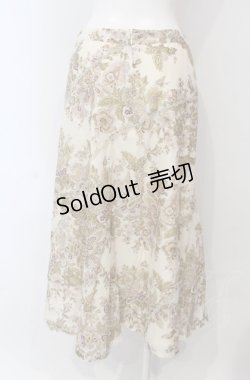 画像3: INGEBORG / フラワーペイズリーロングスカート 9 アイボリー O-25-04-30-1013-LO-SK-IG-ZT363