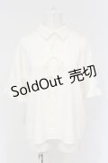 merry jenny / リボンリボンリボンシャツ F オフホワイト O-25-04-30-1130-LO-BL-OW-OS