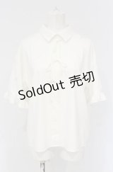 merry jenny / リボンリボンリボンシャツ F オフホワイト O-25-04-30-1130-LO-BL-OW-OS