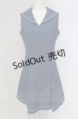 NO.S PROJECT / セーラーワンピース M アオ O-25-04-30-1136-LO-OP-OW-OS