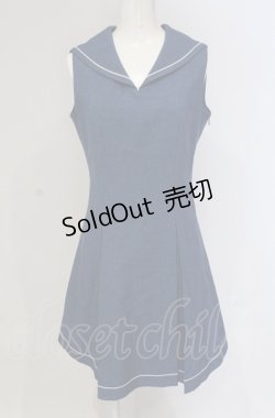 画像1: NO.S PROJECT / セーラーワンピース M アオ O-25-04-30-1136-LO-OP-OW-OS