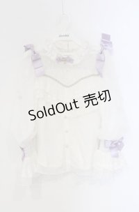 HinanaQueena /  妖精の秘密の花園ブラウス S シロ×ラベンダー O-25-04-30-1139-LO-BL-OW-OS