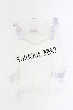 画像1: HinanaQueena /  妖精の秘密の花園ブラウス S シロ×ラベンダー O-25-04-30-1139-LO-BL-OW-OS