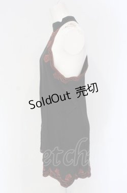 画像3: GOTHその他 / 刺繍ホルタ-トップス L クロ×オレンジ O-25-04-30-1141-EL-TO-OW-OS