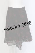 BATSU / 蜘蛛の巣スカート  ブラック×レッド O-25-04-30-1144-PU-SK-OW-OS