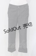INGEBORG / 裾フリルデニムパンツ 7 グレー系 O-25-04-30-1003-LO-PA-IG-ZT318