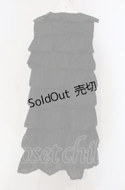 画像4: 【SALE】PINK HOUSE / 段々フリルノースリーブチュニックブラウス  クロ O-25-04-30-1021-LO-BL-IG-ZT364