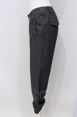 画像2: INGEBORG / 裾フリルデニムパンツ 7 グレー系 O-25-04-30-1003-LO-PA-IG-OS