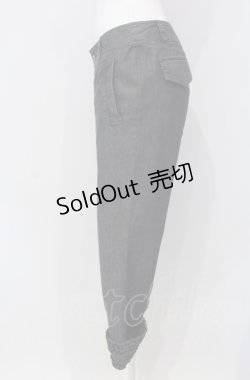 画像2: INGEBORG / 裾フリルデニムパンツ 7 グレー系 O-25-04-30-1003-LO-PA-IG-ZT318