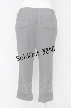 画像3: INGEBORG / 裾フリルデニムパンツ 7 グレー系 O-25-04-30-1003-LO-PA-IG-ZT318
