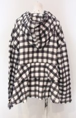 画像3: 【SALE】PINK HOUSE / little sunny bite hand drawing checker frill hoodie フーディ  クロ×シロ O-25-04-30-1026-LO-TO-IG-ZT082 (3)