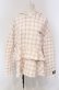 画像1: PINK HOUSE / little sunny bite hand drawing checker frill hoodie フーディ  ピンク×シロ O-25-04-30-1027-LO-TO-IG-ZT362 (1)