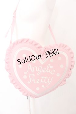 画像1: Angelic Pretty / ドットロゴハートショルダーバッグ  ピンク O-25-04-30-010-AP-BG-IG-OS