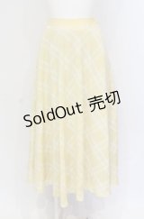 an another angelus / チュールコンビバックラッフルスカート  イエロー O-25-04-30-2059-CA-SK-IG-OS