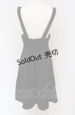 画像2: Fi.n.t / サスペンダー付きスカラップハイウエストスカート  クロ O-25-04-30-2060-CA-OP-IG-ZT0722E
